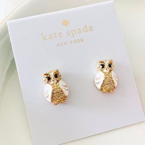 Kate Spade Star Bright Owl Earrings (BRAND NEW) (14K Gold Plated)